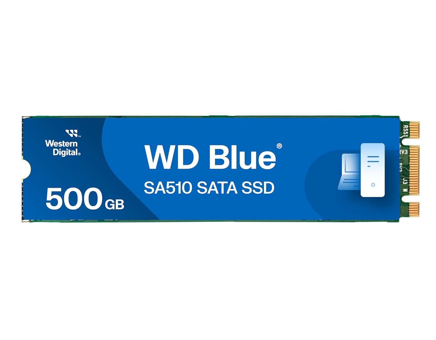 Western Digital WD Blue SA510 M.2 500GB, Up to 560MB/s, 2.5 Inch/7 mm, 5Y Warranty, Internal Solid State Drive
